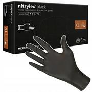 Rękawiczki - Rękawice Ochronne Rękawiczki Nitrylowe Czarne XL - miniaturka - grafika 1