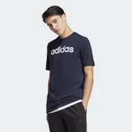 Koszulki sportowe damskie - Essentials Single Jersey Linear Embroidered Logo Tee - miniaturka - grafika 1