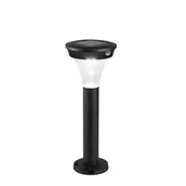 Lampy ogrodowe - Słupek ogrodowy solarny Markook 180 lm z czujnikiem ruchu czarny - miniaturka - grafika 1