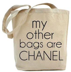 Shopper "MY OTHER BAGS ARE CHANEL" - Torby i wózki na zakupy Shopper "MY OTHER BAGS ARE CHANEL" - Torby i wózki na zakupy - miniaturka - grafika 1