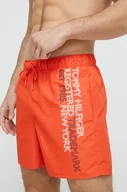 Stroje kąpielowe - Tommy Hilfiger szorty kąpielowe kolor pomarańczowy - miniaturka - grafika 1
