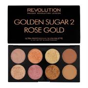 Róże do policzków - Makeup Revolution GOLDEN SUGAR 2 ROSE GOLD - ULTRA PROFESSIONAL BLUSH PALETTE - Paleta 8 róży MR201401 - miniaturka - grafika 1