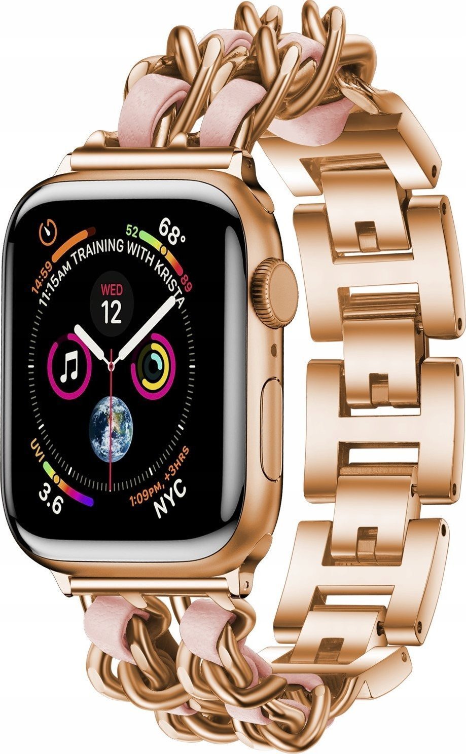 Bransoleta Stalowa pasek do Apple Watch 38 40 41mm
