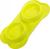 Miski dla psów - Przyjaciele MISKA PODWÓJNA DLA PSA KOTA NA KARMĘ 400ml x 2 - miniaturka - grafika 1