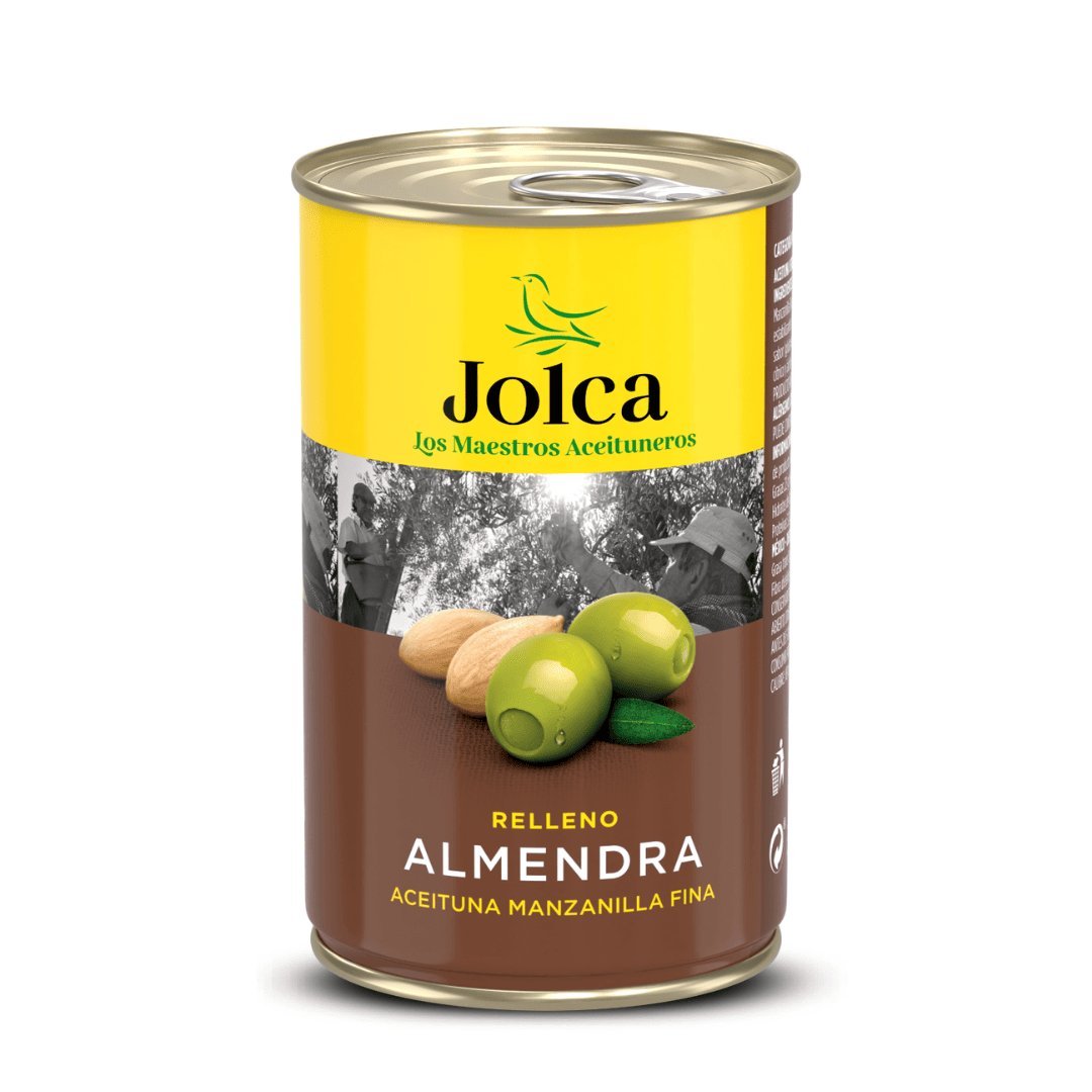 Hiszpańskie oliwki zielone z migdałem w puszce 300 g Jolca