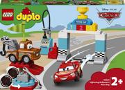 Klocki - LEGO Duplo Cars-Auta Zygzak McQueen na wyscigach 10924 - miniaturka - grafika 1