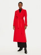 Płaszcze damskie - MAX&Co. Płaszcz wełniany 2516011061200 Czerwony Regular Fit - miniaturka - grafika 1
