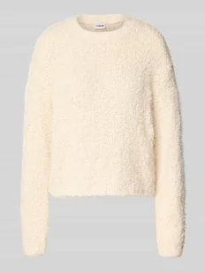 Sweter z dzianiny z efektowną przędzą model ‘SASSY’ - Swetry damskie - miniaturka - grafika 1