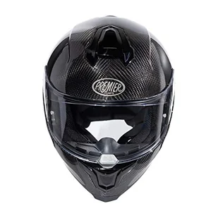 PREMIER KASK HYPER CARBON, CZARNY GĘBNY, L - Kaski motocyklowe - miniaturka - grafika 1