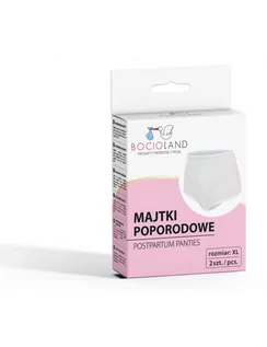 Bielizna ciążowa - Bocioland Majtki poporodowe siateczkowe XL 2szt - grafika 1