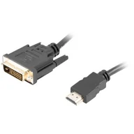 Kable komputerowe i do monitorów - Lanberg lanberg Kabel HDMI M DVI-D M CA-HDDV-10CC-0018-BK 1.8 M czarny - miniaturka - grafika 1