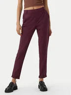 Spodnie damskie - Vero Moda Chinosy Maya 10225280 Fioletowy Regular Fit - miniaturka - grafika 1