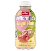 Mleko - Müller Müllermilch Napój mleczny o smaku białej czekolady-pistacji-maliny 400 g - miniaturka - grafika 1