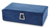 Pudełka i szkatułki - Art Pol Szkatułka na biżuterię 6 x 19 x 11,5 cm (niebieska) - miniaturka - grafika 1