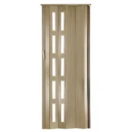 Drzwi wewnętrzne - Drzwi harmonijkowe st6 80 x 201 cm dąb sonoma - miniaturka - grafika 1