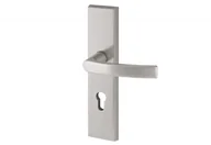 Klamki - Klamka Axa ODIN 72 WB klasa 3, kolor F1 - srebrny (grubość drzwi 74-83 mm) - miniaturka - grafika 1