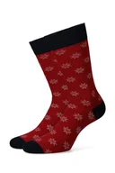 Skarpetki męskie - Lancerto, Skarpety czerwone w śnieżynki, rozmiar 44/46 - miniaturka - grafika 1