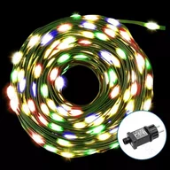 Oświetlenie świąteczne - Lampki choinkowe Aigostar Niskonapięciowe lampki choinkowe 200 led taśmowe multikolor 20m Niskonapięciowa taśma świetlna PVC i miedź, RGBY, 20m - miniaturka - grafika 1