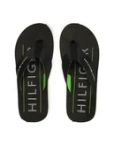 Klapki i japonki męskie - Tommy Hilfiger Japonki Massage Footbed Beach Sandal FM0FM04474 Granatowy - miniaturka - grafika 1