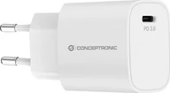 Ładowarki samochodowe - Ładowarka Conceptronic CONCEPTRONIC Ladegerät 1Port 20W,1xUSB-C Desk PD ws - miniaturka - grafika 1