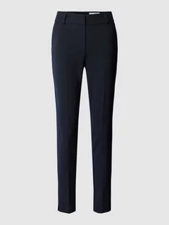Spodnie damskie - Spodnie materiałowe o kroju slim fit z wpuszczanymi kieszeniami model ‘RITA’ - grafika 1