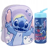 Plecaki szkolne i tornistry - STITCH BIDON + PLECAK DZIECIĘCY PRZEDSZKOLNY 3D JEDNOKOMOROWY 31cm - miniaturka - grafika 1