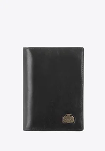Etui na dokumenty skórzane z herbem czarne - Etui na dokumenty i karty - miniaturka - grafika 1