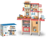 Zabawki interaktywne dla dzieci - RÓŻOWA KUCHNIA ANEKS Z FUNKCJĄ ŚWIATEŁ I DŹWIĘKU 42EL. - miniaturka - grafika 1