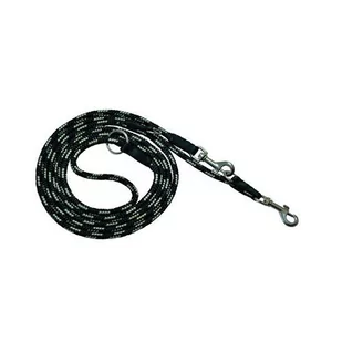 Chaba Smycz Linka regulowana czarno beżowa 10mm/220cm PCHBB39 - Smycze dla psów - miniaturka - grafika 1
