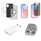 Etui i futerały do telefonów - 4smarts 541189 zestaw startowy do telefonów komórkowych Czarny, Szary, Przezroczysty, Biały - miniaturka - grafika 1