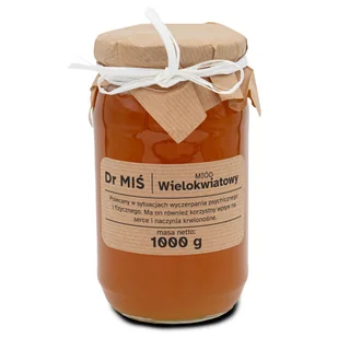 Miód Wielokwiatowy 1KG- Świeży z Kujaw ! - Miód - miniaturka - grafika 1