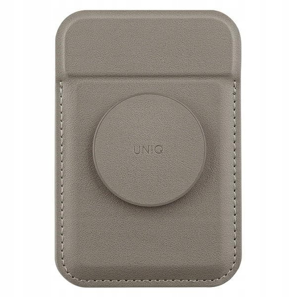 Uniq Flixa magnetyczny portfel na karty z podpórką szary/flint grey MagSafe
