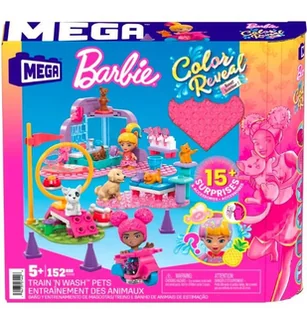 Barbie Mega Klocki Trening i pielęgnacja zwierząt - Klocki - miniaturka - grafika 1