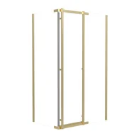 Kabiny prysznicowe - Kabina prysznicowa Titanium Open 120x80 cm złota Durasan - miniaturka - grafika 1