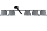 Lampy sufitowe - Sigma 32222 Nowoczesna lampa sufitowa OLE czarny/szary OP.OŚW. 5PŁ 32222 - miniaturka - grafika 1
