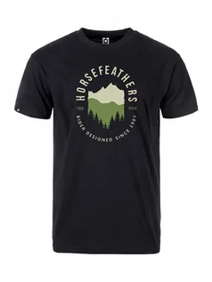 Koszulki dla chłopców - Horsefeathers SKYLINE black koszulka męska - S - grafika 1