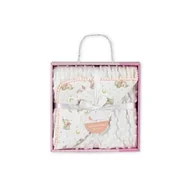 Koce i narzuty dla dzieci - Interbaby Kocyk dziecięcy 80x110 Misie kremowy mikrofibra z tłoczonymi bąbelkami - miniaturka - grafika 1