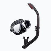 Maski do nurkowania - Zestaw do nurkowania TUSA Splendive czarny/czarny - miniaturka - grafika 1