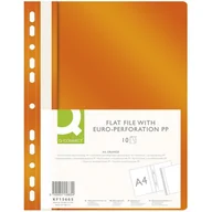Teczki i skoroszyty - Q-Connect Skoroszyt , PP, A4, standard, wpinany, pomarańczowy KF15665 - miniaturka - grafika 1