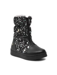 Buty dla dziewczynek - Bibi Śniegowce Urban Boots 1049094 Czarny - grafika 1