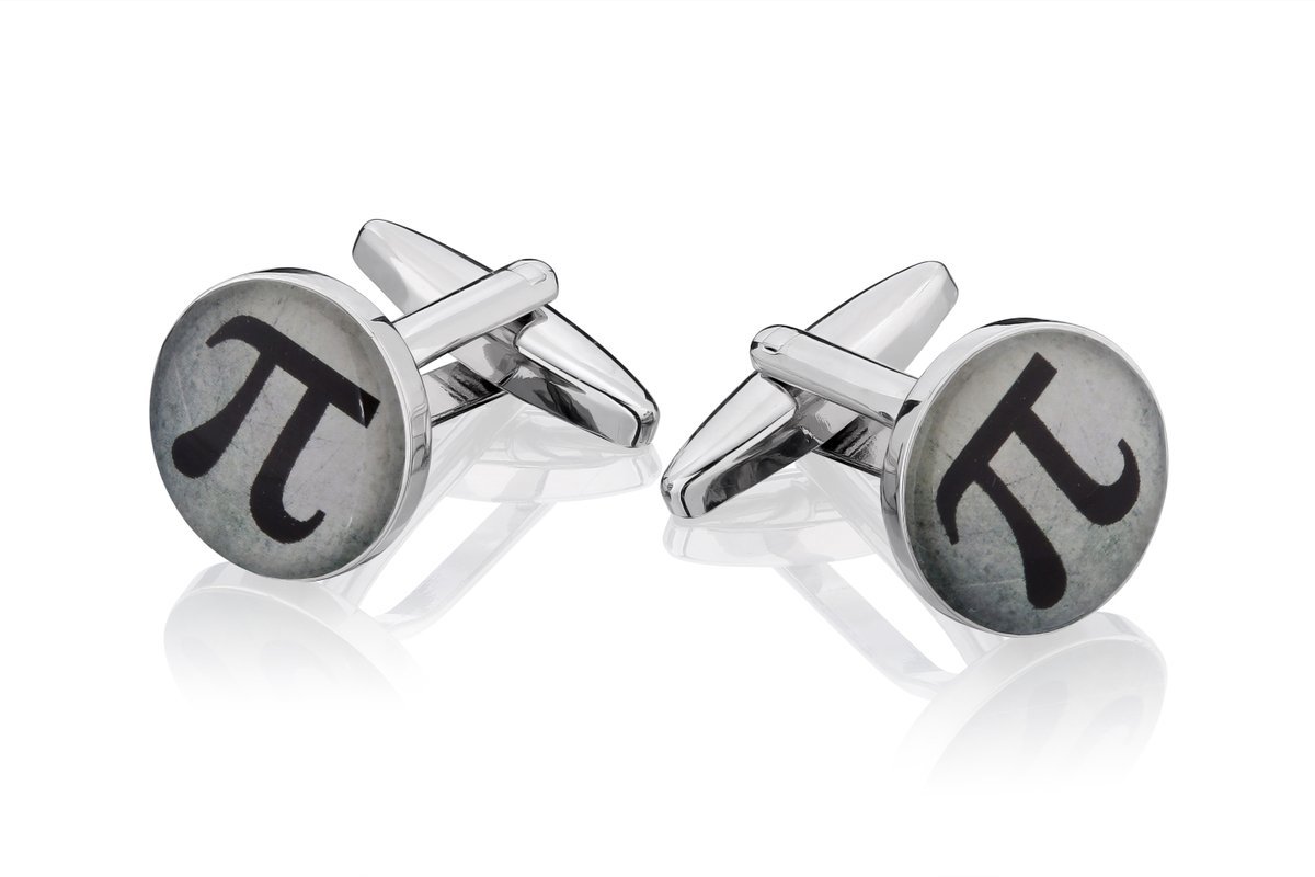 Spinki do mankietów Matematyka Liczba Pi X2 BOC163