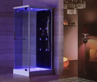Kabiny z hydromasażem - Zepehof Kabina prysznicowa z hydromasażem panel czarny L-1207 - miniaturka - grafika 1