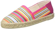 Espadryle damskie - Geox Damskie sandały na koturnie Lampedusa Espadryle, Cyklamen wielokolorowy, 40 EU - miniaturka - grafika 1