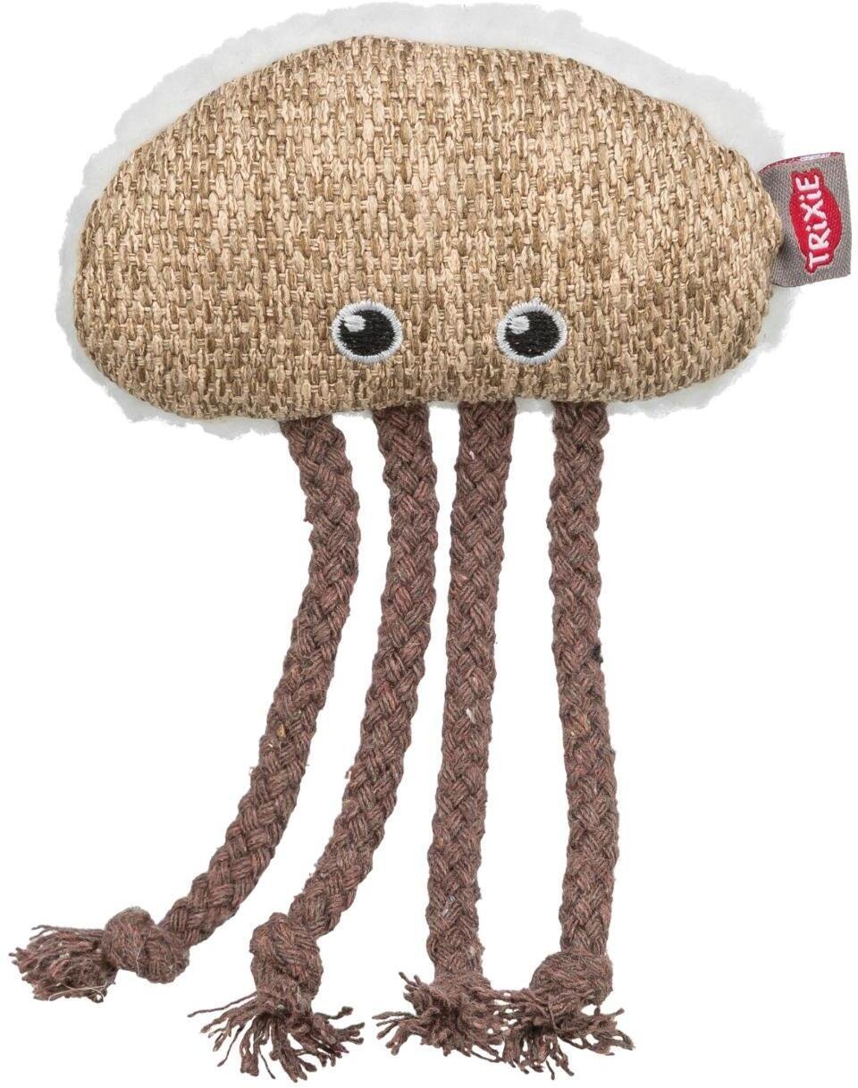 Meduza, zabawka, dla kota, materiał/plusz, 14 cm, z kocimiętką