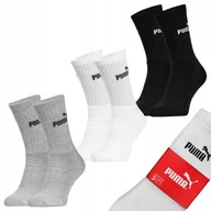 Skarpetki męskie - PUMA CREW długie SKARPETY sportowe mix 3-PAK - 39-42 - miniaturka - grafika 1