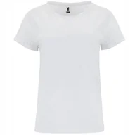 Koszulki i topy damskie - T-shirt damski Koszulka bawełniana z rękawem ROLY Cies CA6643 WHITE XL - miniaturka - grafika 1