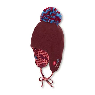 Sterntaler Inka-mütze Czapka, Czerwona (Dunkelrot Mel. 890), 45 Dziewczynka, Czerwony (Dunkelrot Mel. 890) - Czapki damskie - miniaturka - grafika 1