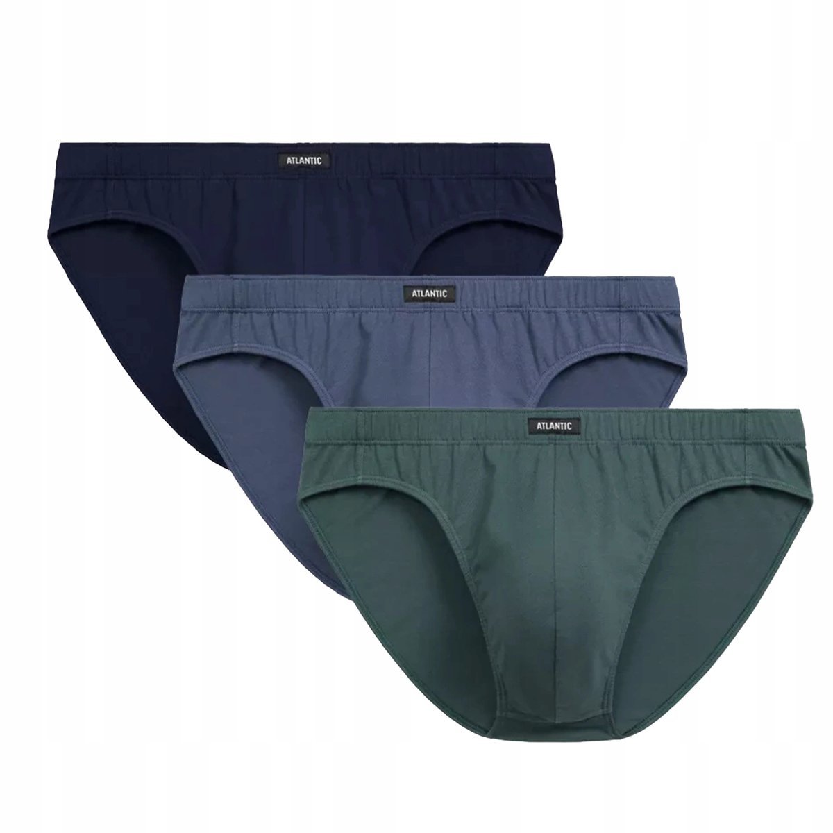 MAJTKI MĘSKIE slipy 100% bawełna 3MP-132 nieuciskające Atlantic *M