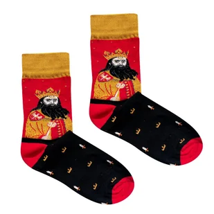 Love Poland Design, Skarpetki Kazimierz Wielki, rozm. 37-41 - Skarpetki męskie - miniaturka - grafika 1