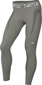 Legginsy - Nike HJ1219-320 Pro 7/8 legginsy ze średnim ściągaczem i grafiką dla kobiet, Light Army/Cargo, khaki/białe, M - miniaturka - grafika 1